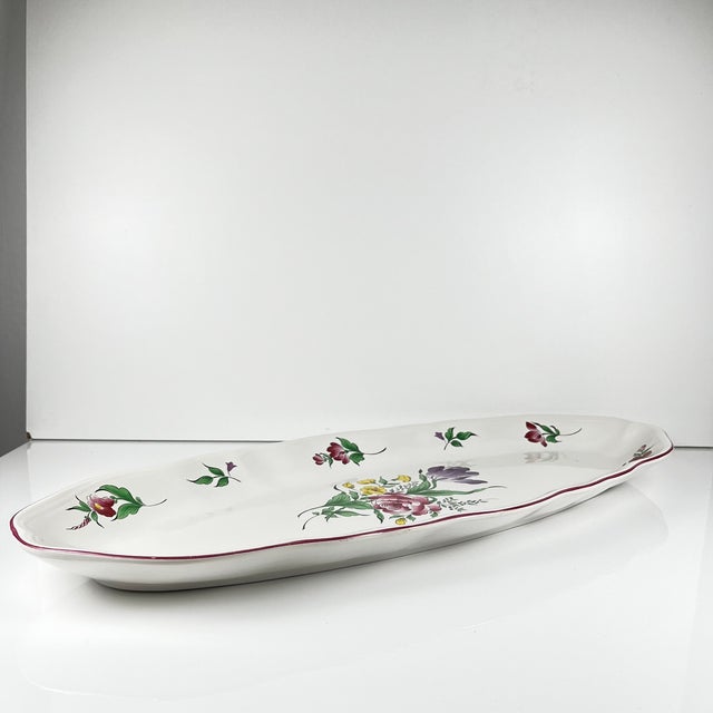 Large Fish Platter Réverbère Model by Kg Lunéville, 1980s For Sale - Image 3 of 6