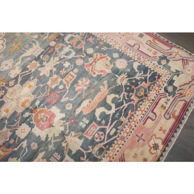 Textile Early 20th Century Indian Larestan Pictorial Carpet - 6'8" x 9'7" For Sale - Image 7 of 10