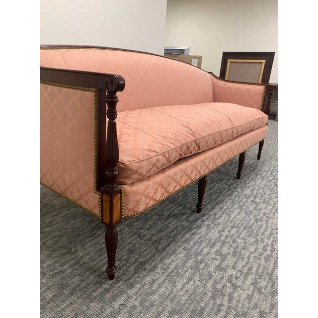Mid 20th Century Hickory Chair James River Sheraton-Style Settee For Sale In Atlanta - Image 6 of 9