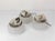 Glass 3-Ceiling Lights in Pressed White Glass with Molded Snails Motifs, Set of 3 For Sale - Image 7 of 8