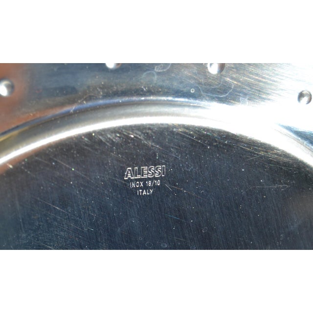 1985 Michael Graves for Alessi 4 Plates M G 03 Stainless Steel 18/10 - 4 pcs For Sale - Image 17 of 18