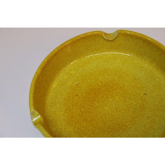 Italian Modernist Yellow Ceramic Ashtray by Raymor For Sale - Image 10 of 11