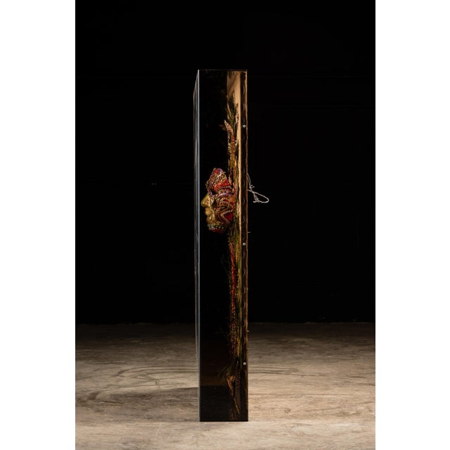 Baroque Vintage Mardi Gras Mask Arrangement Art For Sale - Image 3 of 10