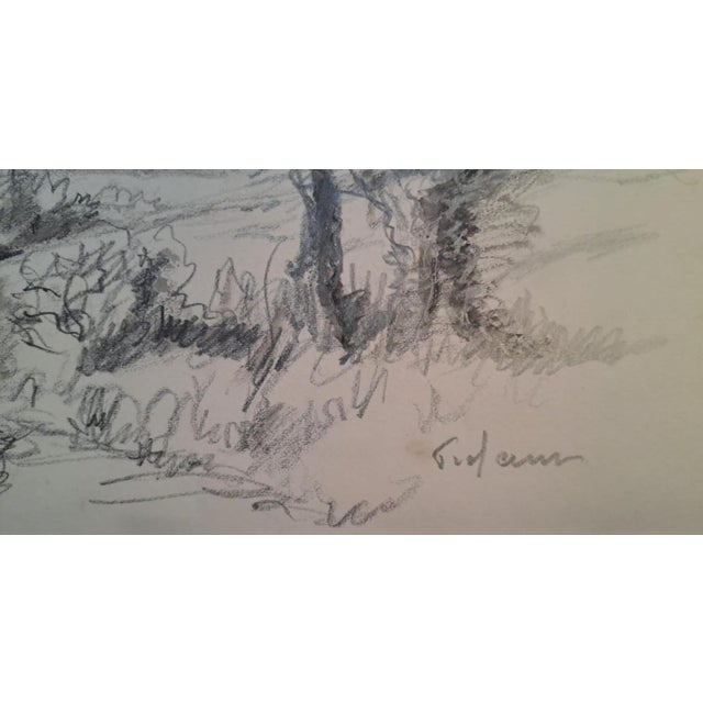 Jean Frélaut, Countryside Landscape, Drawing For Sale - Image 5 of 6