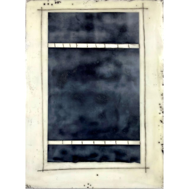 "My Favorite Story" by Gina Cochran Encaustic Collage Installation - 9 Panels For Sale - Image 10 of 10