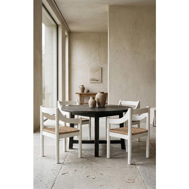 Vintage Carimate Armchairs by Vico Magistretti for Cassina, 1960s, Set of 4 For Sale - Image 4 of 12