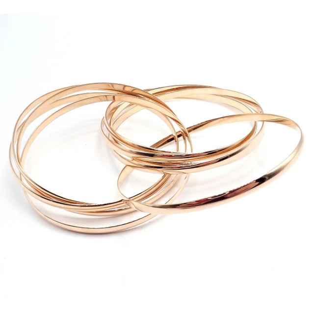 Contemporary Tiffany & Co. Rose Gold 9 Row Melody Calife Picasso Bangle Bracelet For Sale - Image 3 of 6