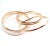 Contemporary Tiffany & Co. Rose Gold 9 Row Melody Calife Picasso Bangle Bracelet For Sale - Image 3 of 6
