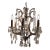 Restoration Hardware 19th C. Rococo Iron & Crystal Round Chandelier For Sale