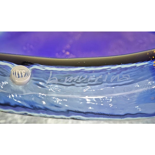 Blue Mid-Century Modern Murano Glass Vide Poche by La Murrina, Italy, 1980 For Sale - Image 8 of 15