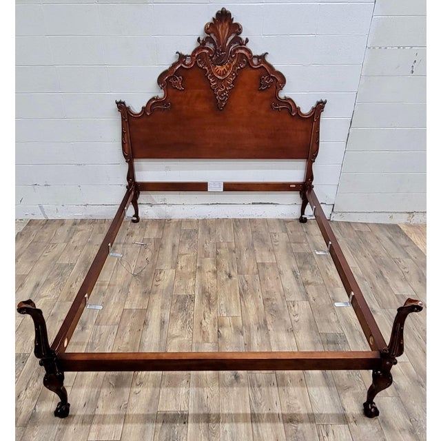 Chippendale Henredon for Ralph Lauren Hudson Chippendale Style Full Size Bed For Sale - Image 3 of 12