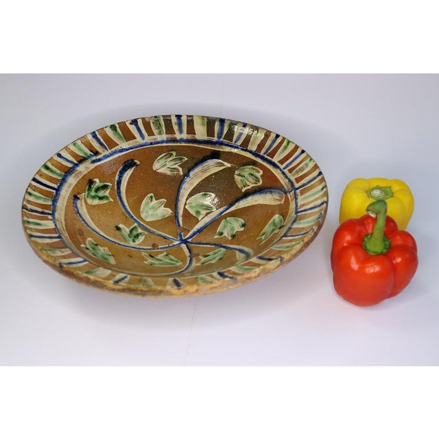 Vintage Handmade Clay Bowl or Plate, 1930s For Sale - Image 4 of 18
