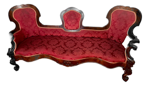 Large 19th Century Louis Philippe Three-Seater Conversation Sofa. Italy