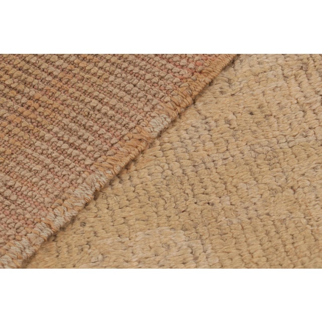 Beige 20 Century Antique Turkish Oushak Rug in Beige, Orange All Over Pattern For Sale - Image 8 of 8