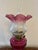 Mid 19th Century Antique Victorian Cranberry Glass Oil Lamp, 1860 For Sale - Image 5 of 6