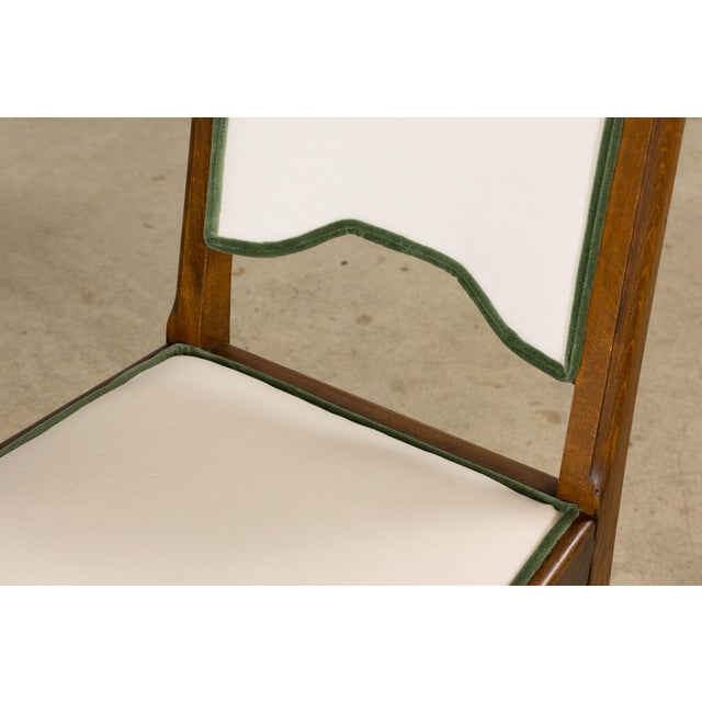 1930s French Art Deco Maple Dining Chairs With Scalloped Backs, Set of 6 For Sale - Image 12 of 18