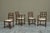French Chairs in Oak and Velvet, 1940s, Set of 4 For Sale - Image 4 of 14