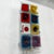 AMBIANIC presents 1990s Ikea Gyllen Colorful Abstract Glass Applique Wall Sconce Lamp 22.38 x 10.5 x 4 d Preowned original...