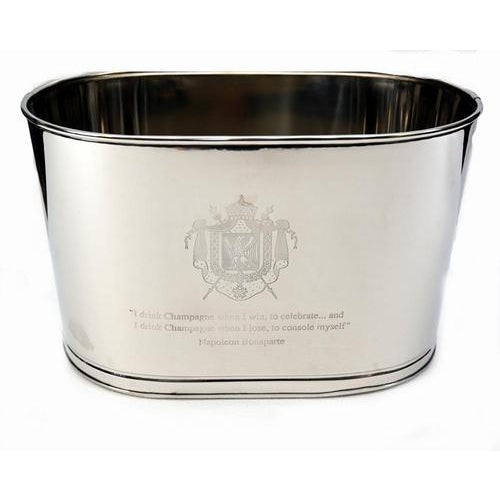 Silver-Plated Wine Cooler, 1940s For Sale - Image 3 of 9