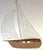 Mid 20th Century Coastal Boho Chic Polychromed Rattan, Willow and Reed Sailboat Chandelier For Sale - Image 9 of 16