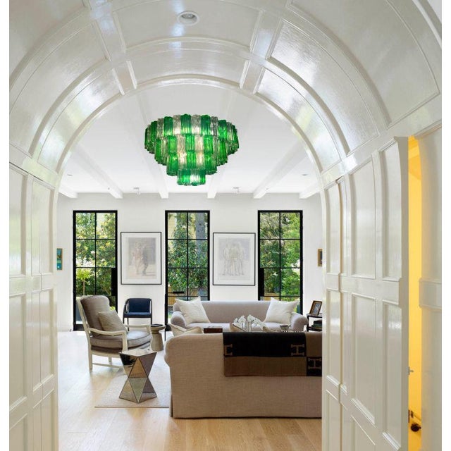 1970s Modern Murano Glass Chandelier, 1970 For Sale - Image 5 of 18