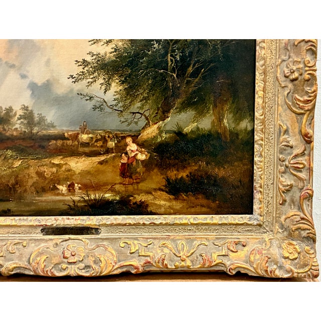 Mid 19th Century "Near Norwich" a 19th-Century English Country Scene by Edward Charles Williams (1807-1881) For Sale - Image 5 of 9