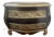 Late 20th Century Bombe Chest With Embossed Floral Panels, Gold Detail – Hollywood Regency Style For Sale