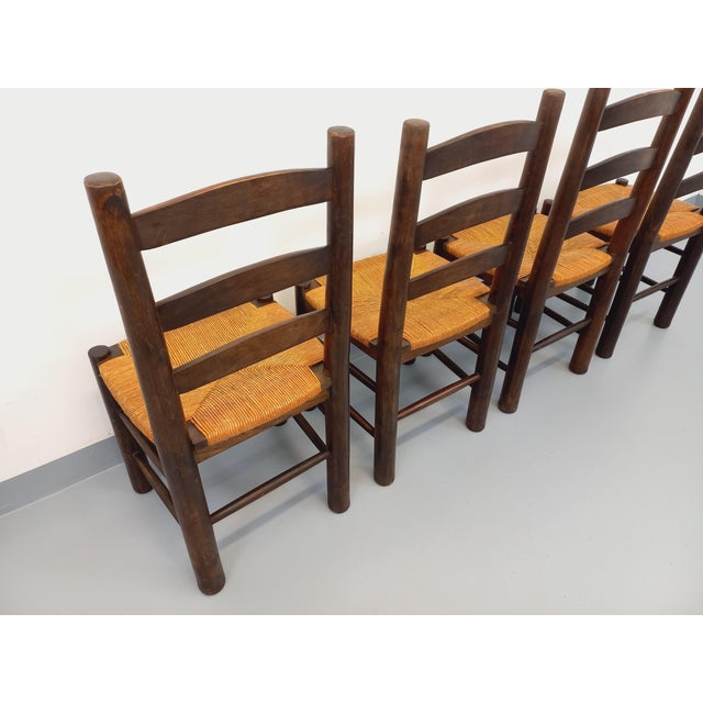 Vintage Brutalist Chairs by Georges Robert, 1960s, Set of 4 For Sale - Image 16 of 18