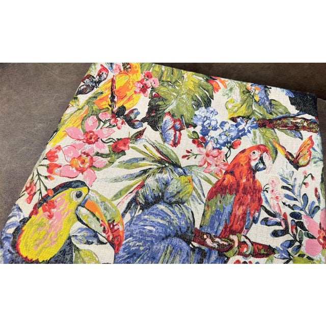 Woven Tropical Jungle Pillow Cover For Sale - Image 9 of 17