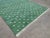 Casa Cosima Handmade Cotton Rug, Forest Green with White Diamonds and Cream Fringe - 4'x6' For Sale - Image 4 of 10