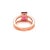 2010s Natural Tourmaline Diamond Ring 14k Rose Gold 2.2 TCW Certified For Sale - Image 5 of 16