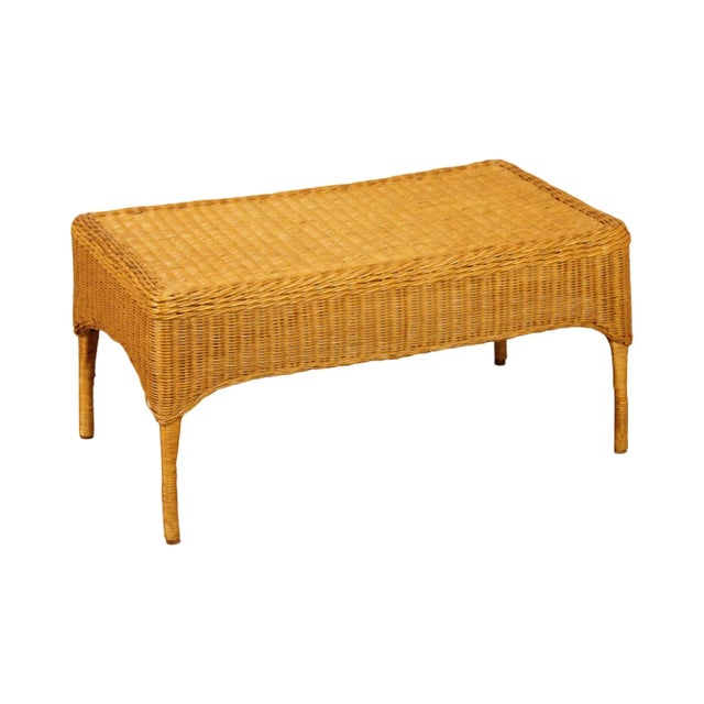 The Company Store Wicker Coffee Table For Sale - Image 13 of 13