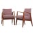 Mid-Century Modern Jens Risom Mid Century Walnut Lounge Chairs - Pair For Sale - Image 3 of 12
