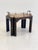 Vintage Regency Style Black Lacquer and Brass Side Table With Chinoiserie Detail For Sale - Image 10 of 16