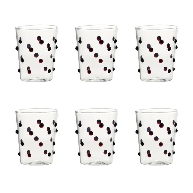2020s Zafferano Party Tumbler Junior in Red - Set of 6 For Sale - Image 5 of 5