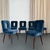 This set of six Hollywood Regency dining chairs was designed by the Austrian-American designer Ernst Schwadron circa the...