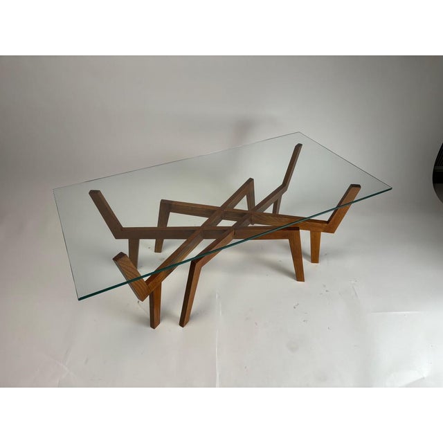 Mid-Century Modern Sculptural Wooden Coffee Table, Italy, 1950s For Sale - Image 13 of 17