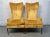 Yellow Pair of Mid 20th Century Luxurious High-Backed Chairs For Sale - Image 8 of 12