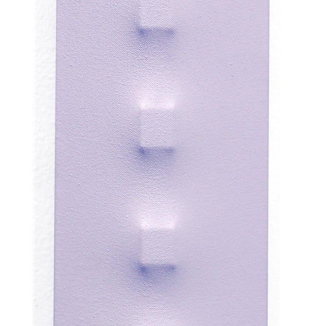 Light Vm362 - Tall Narrow Contemporary Mixed Media Artwork on Canvas on Wood Form by Len Klikunas For Sale - Image 4 of 9