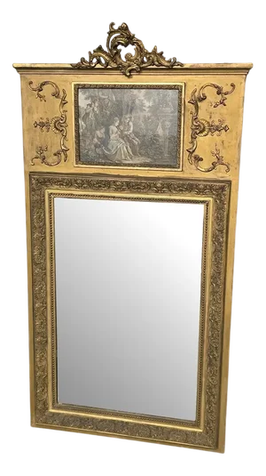 French Trumeau Mirror