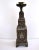 Persian Silver Copper Inlaid Antique Lamp Candlestick Safavid Mughal Engraved For Sale - Image 3 of 8