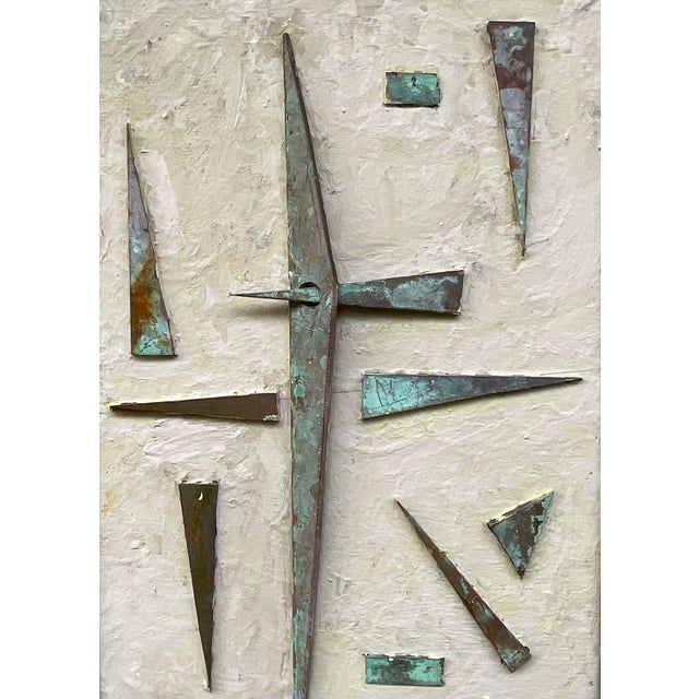 Exquisite Pair of Joseph Malekan Abstract Mixed-Media Wall Sculptures For Sale - Image 10 of 14