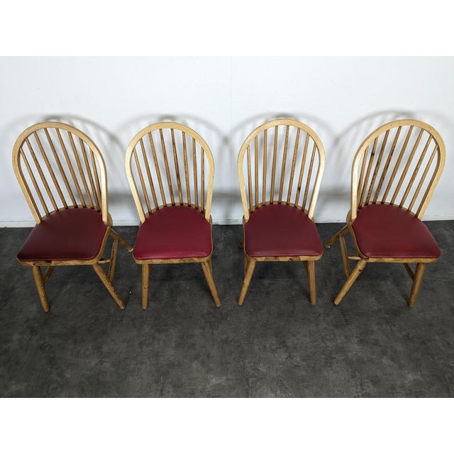 Pine Chairs, Set of 4 For Sale - Image 3 of 8
