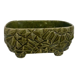 Vintage 1960’s Mid-Century Modern McCoy Geometric Planter For Sale