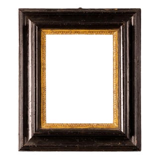 Frame in Ebonized Walnut with Gilded Trim, 18th Century For Sale