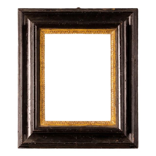 Frame in Ebonized Walnut with Gilded Trim, 18th Century For Sale