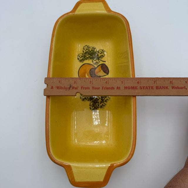 Vintage Los Angeles Pottery Mushroom Carrot Loaf Pan Ceramic For Sale In Dallas - Image 6 of 7
