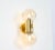 Metal Brass and Smoked Glass Sconces in the style of Sciolari, Germany, 1970s, Set of 2 For Sale - Image 7 of 9
