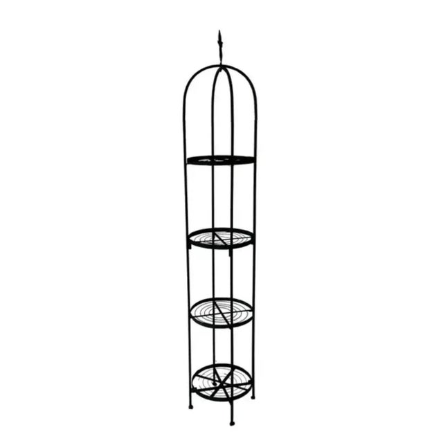 French French Four-Tier Iron Plant Tower, a Pair For Sale - Image 3 of 11