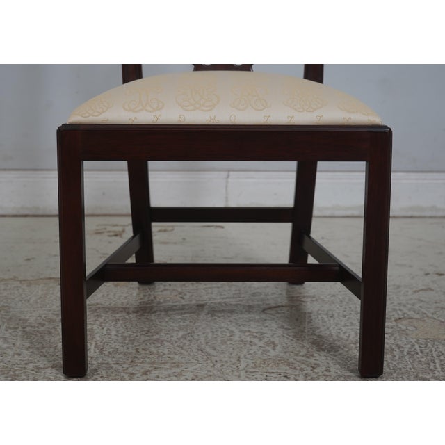 Set of 6 Henkel Harris Mahogany Chippendale Style Side Dining Chairs For Sale In Philadelphia - Image 6 of 18